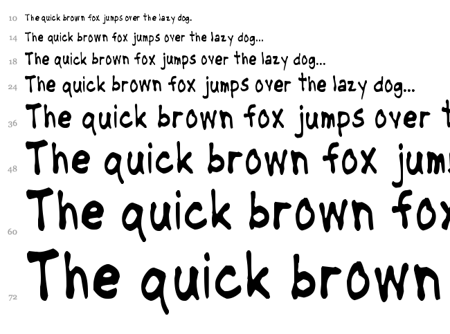 NipCen's Handwriting font waterfall